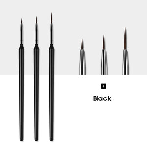 ROHWXY 15/12/8pcs Nail Art UV Gel Brush Set Pen UV Gel Nail Art Builder Flat Crystal Painting Drawing Carving Pen Manicure Tool